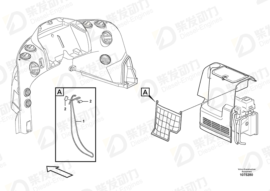 VOLVO Cable 11193448 Drawing