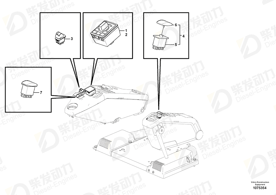 VOLVO Switch 14684863 Drawing