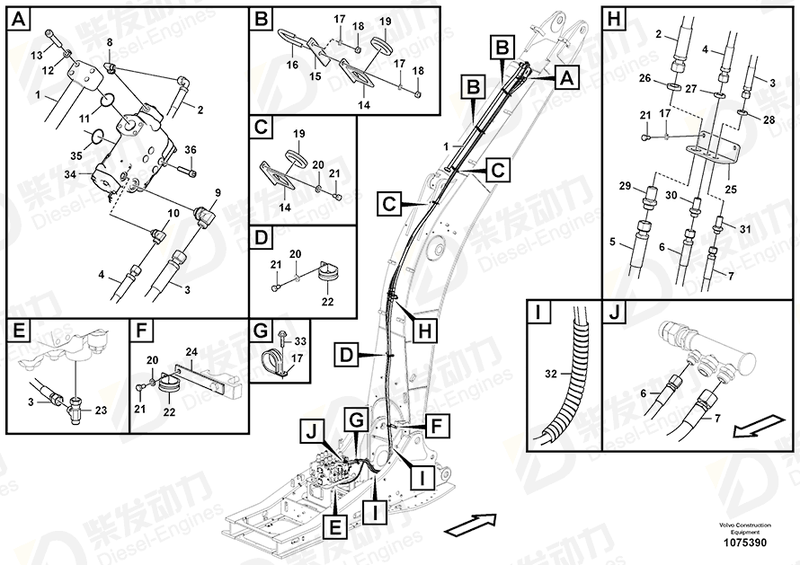 VOLVO Hex. socket screw 984361 Drawing