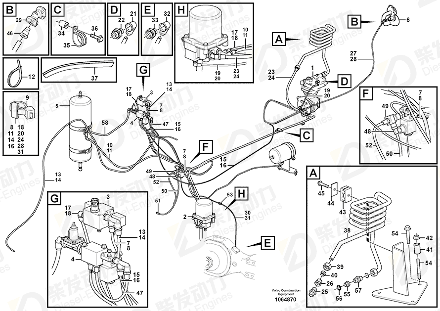 VOLVO Stud 953053 Drawing