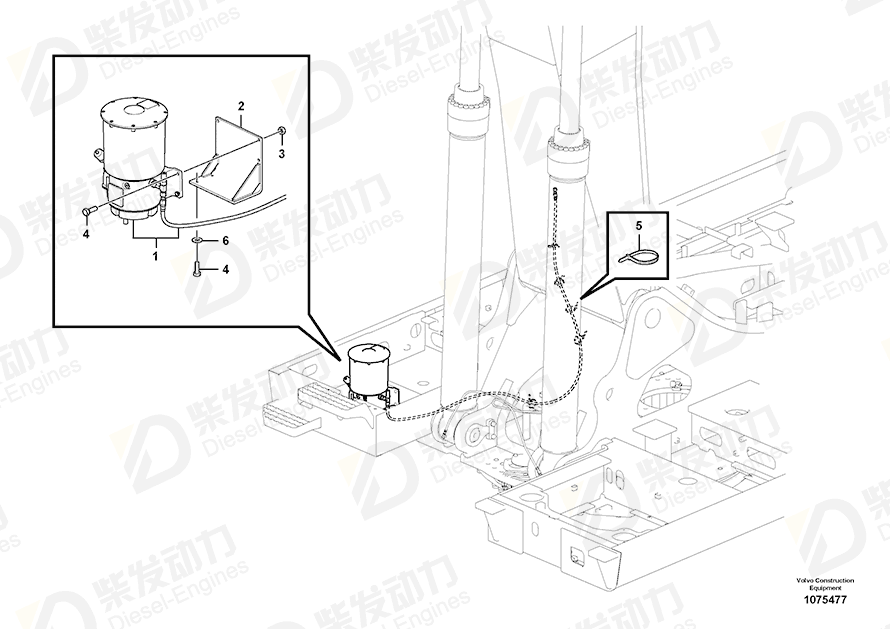 VOLVO Bracket 14660594 Drawing