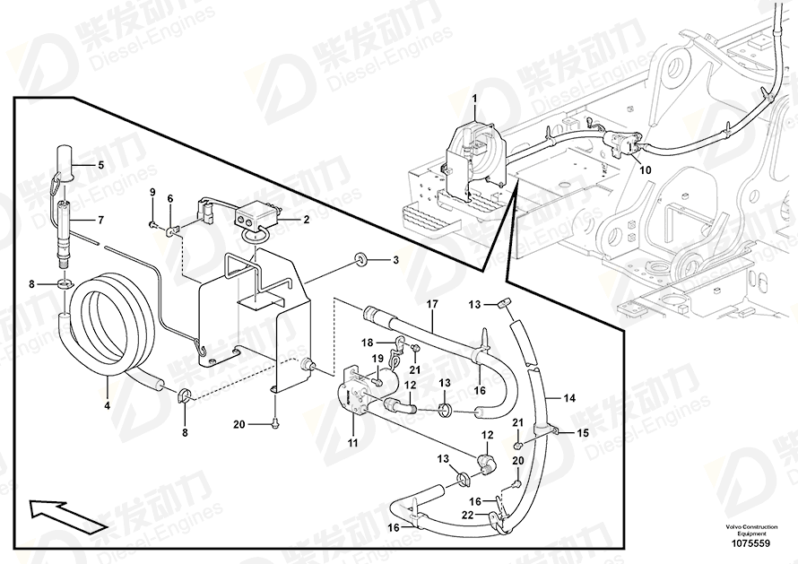 VOLVO Adapter 14649170 Drawing