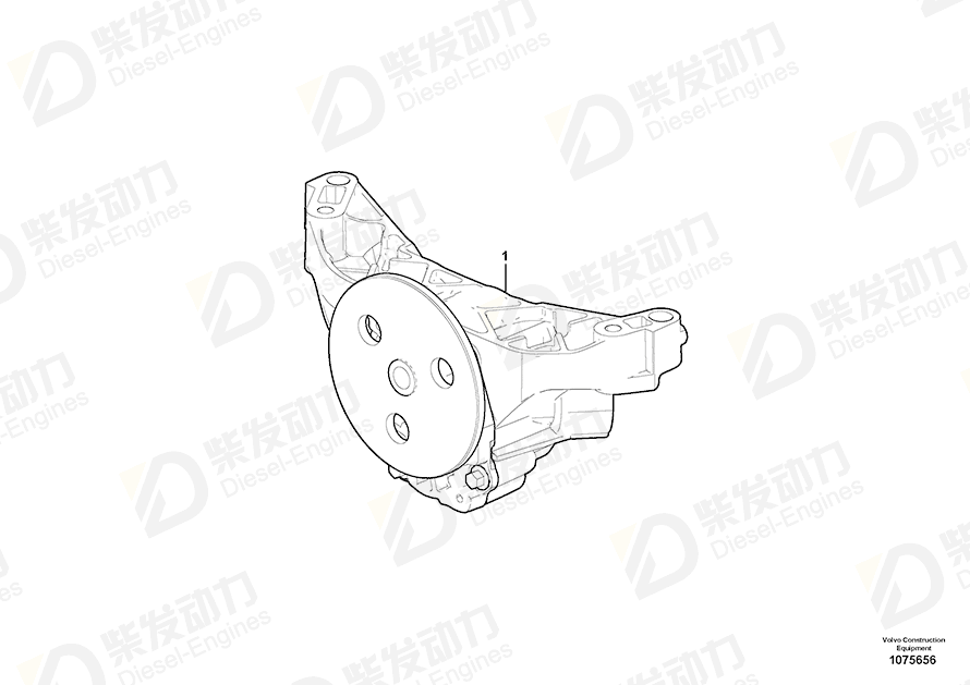 VOLVO Oil pump 21708142 Drawing