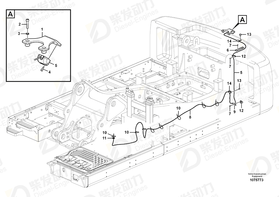 VOLVO Cable harness 14681312 Drawing
