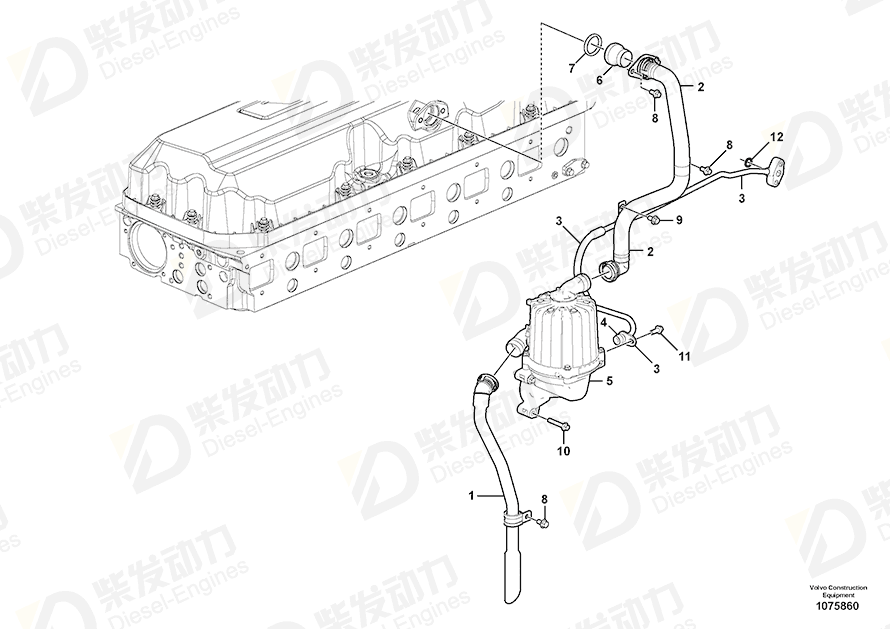 VOLVO Adapter 22116011 Drawing