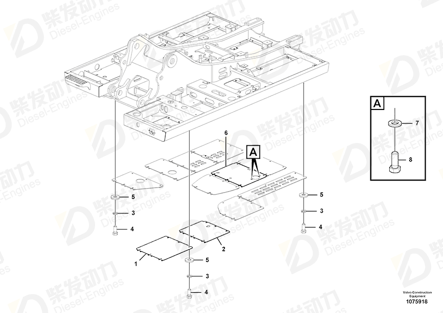 VOLVO Cover 14559612 Drawing