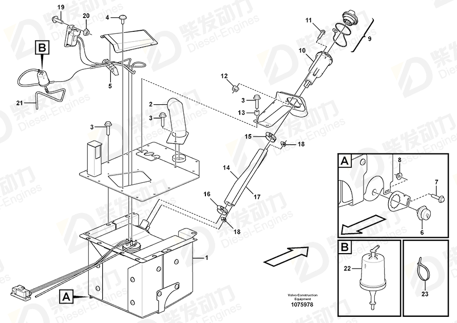 VOLVO Vent pipe 16868647 Drawing