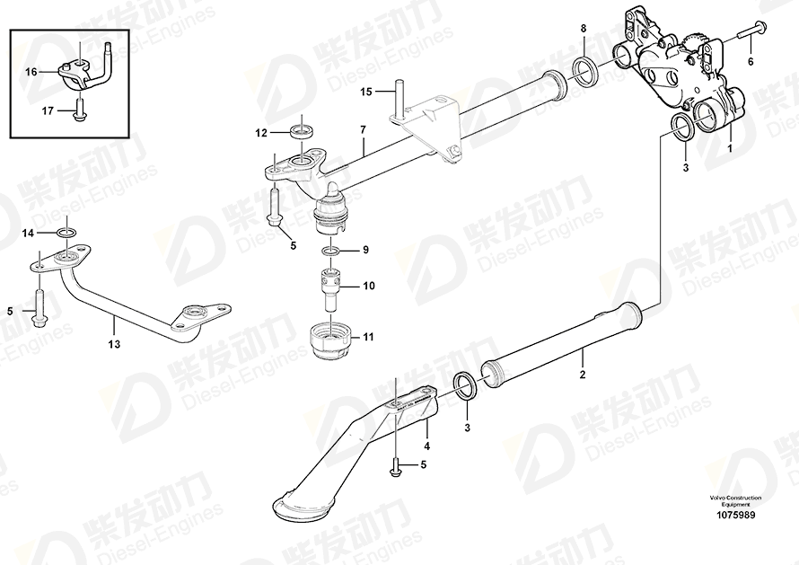 VOLVO Six point socket scr 995812 Drawing