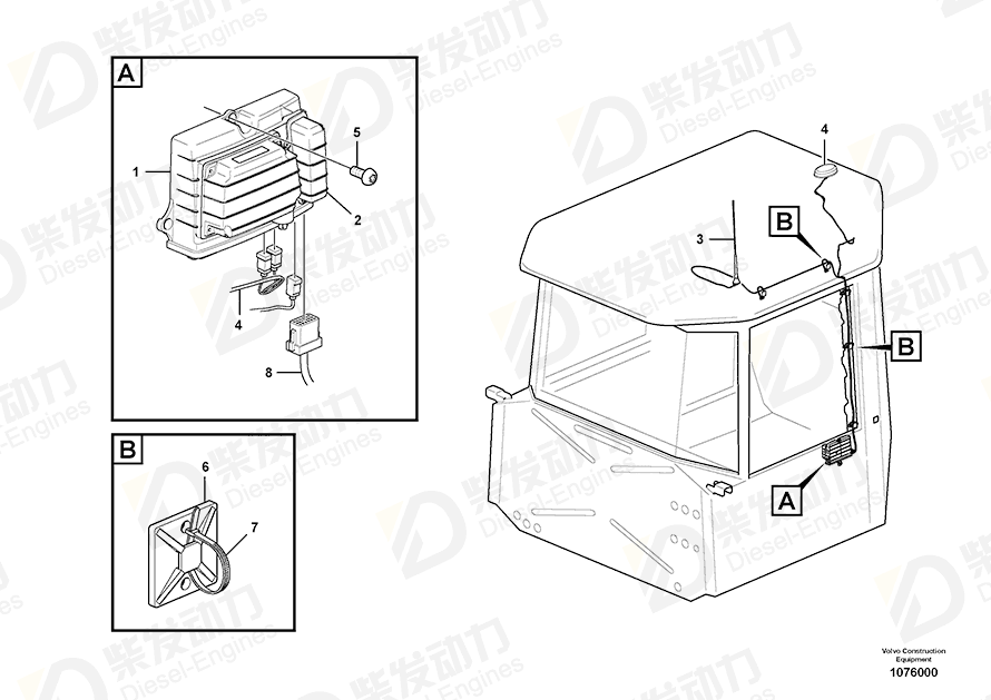 VOLVO Kit 17202841 Drawing