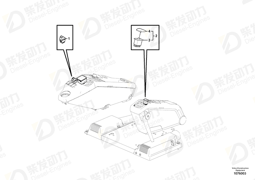 VOLVO Switch 14670588 Drawing