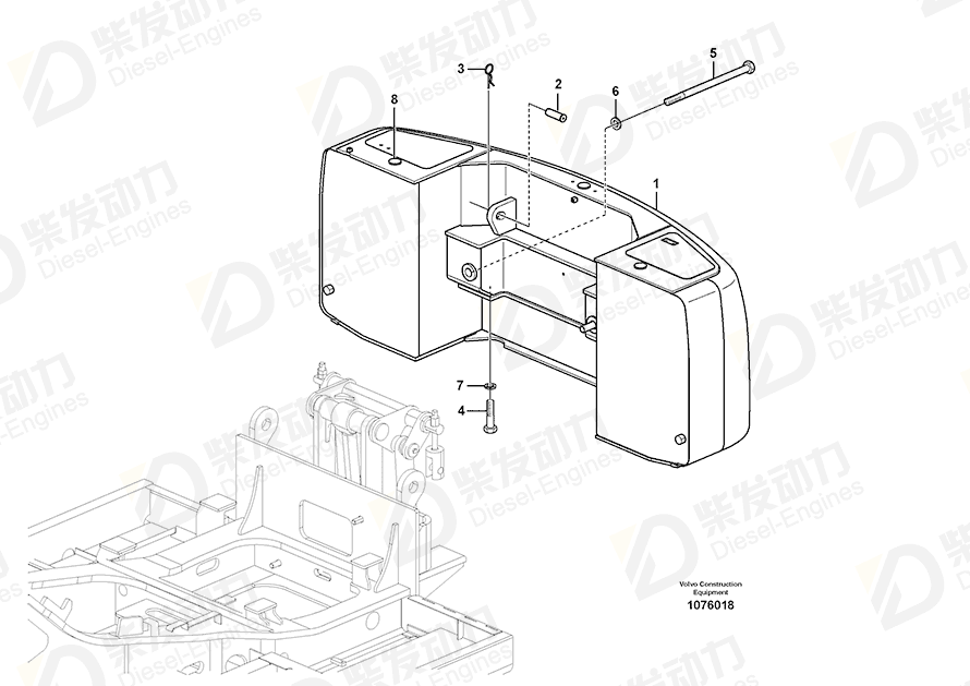 VOLVO Spacer 14671410 Drawing