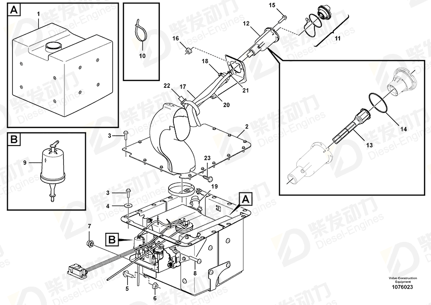 VOLVO Six point socket screw 972422 Drawing