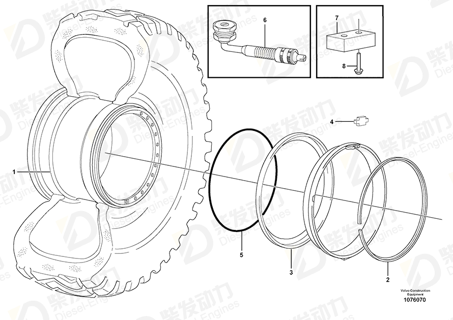 VOLVO Lock ring 4789996 Drawing