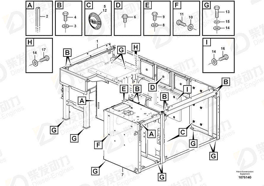 VOLVO Flange screw 946440 Drawing