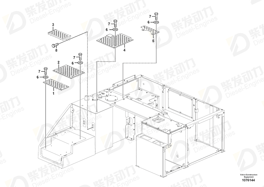 VOLVO Slip protection 14645461 Drawing