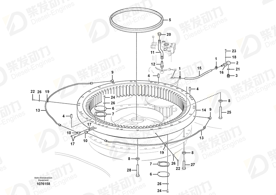 VOLVO Sealing 14655560 Drawing