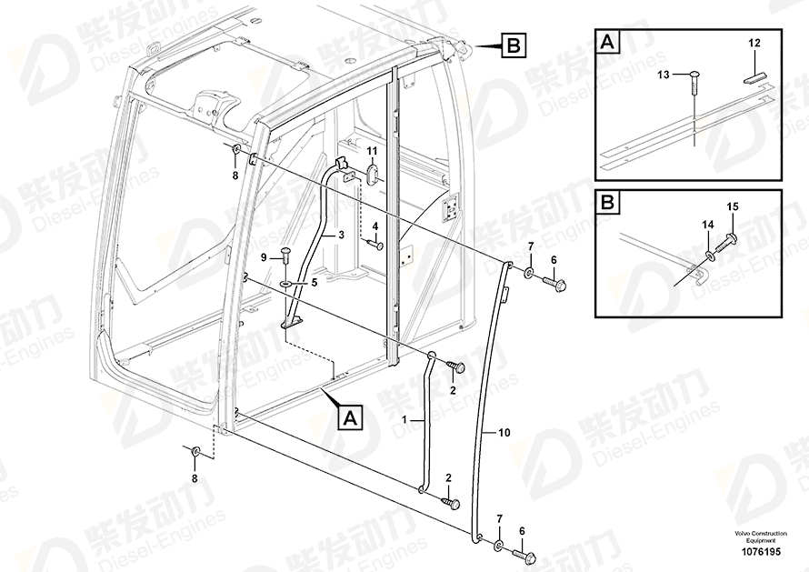 VOLVO Flange screw 965225 Drawing VOLVO Flange screw 965225 Drawing