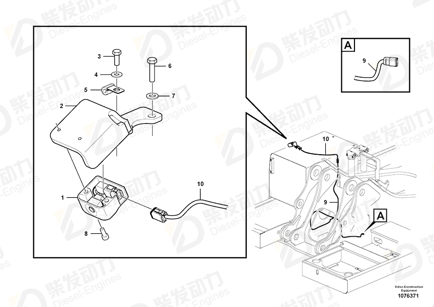 VOLVO Cable harness 14681314 Drawing