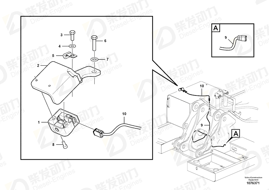 VOLVO Cable harness 14681314 Drawing VOLVO Cable harness 14681314 Drawing