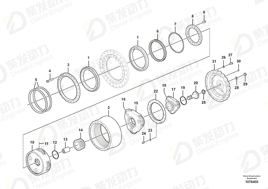 VOLVO Shim 14608140 Drawing