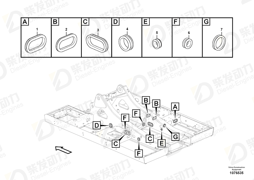 VOLVO Grommet 14662088 Drawing