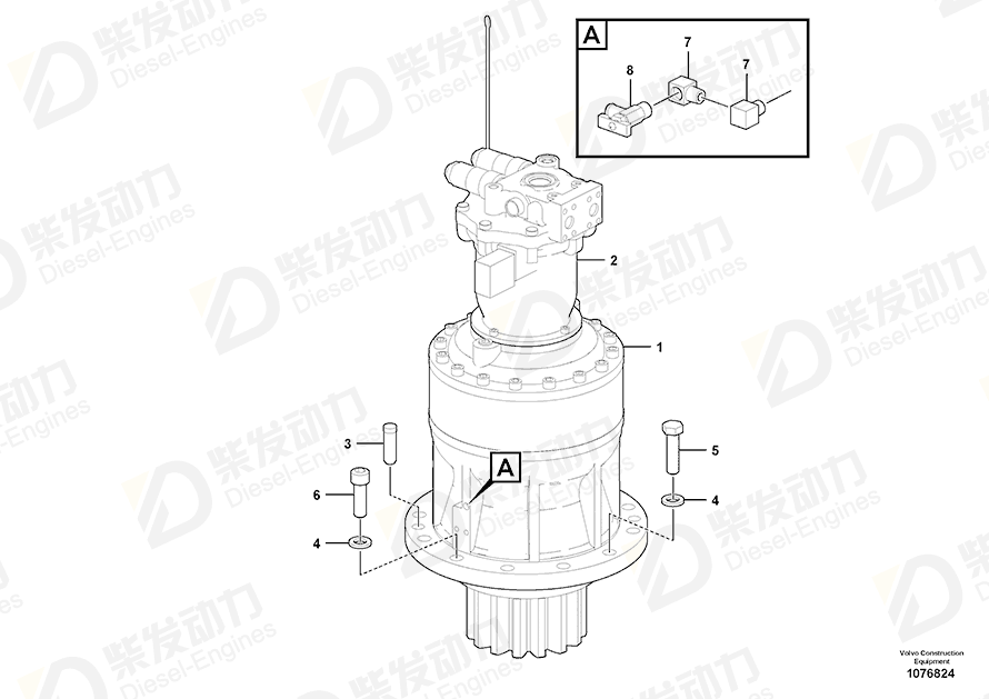 VOLVO Drive unit 14688501 Drawing VOLVO Drive unit 14688501 Drawing