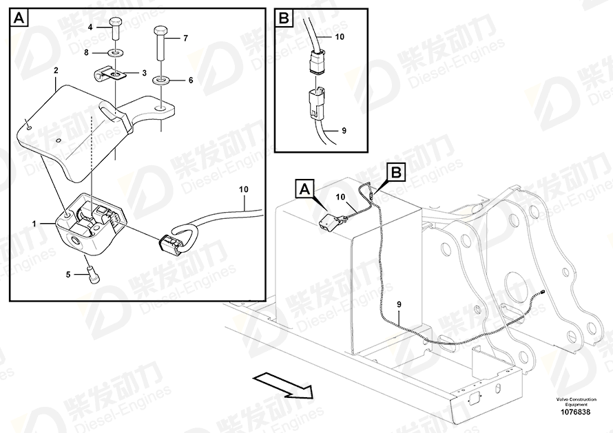 VOLVO Cable harness 14682424 Drawing