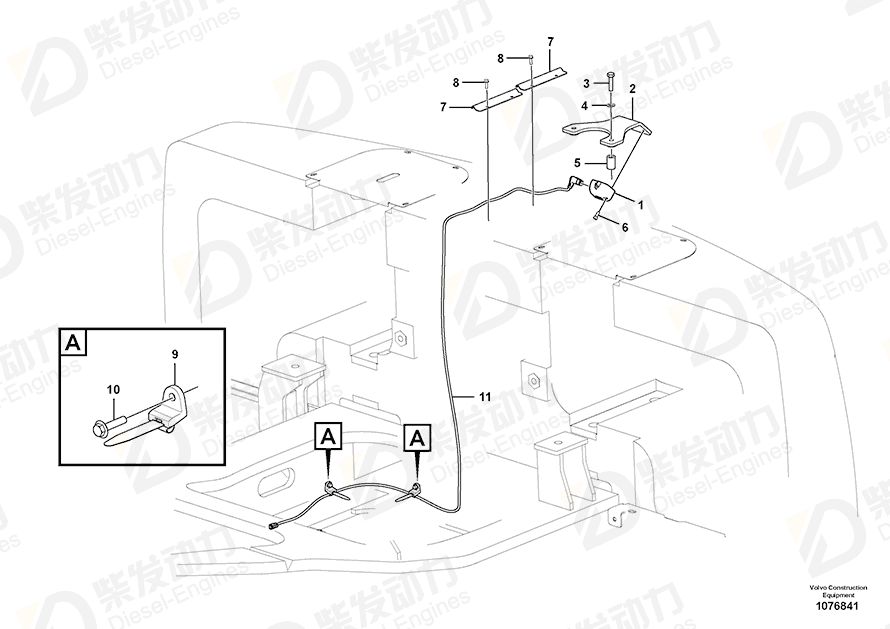 VOLVO Cable harness 14670728 Drawing