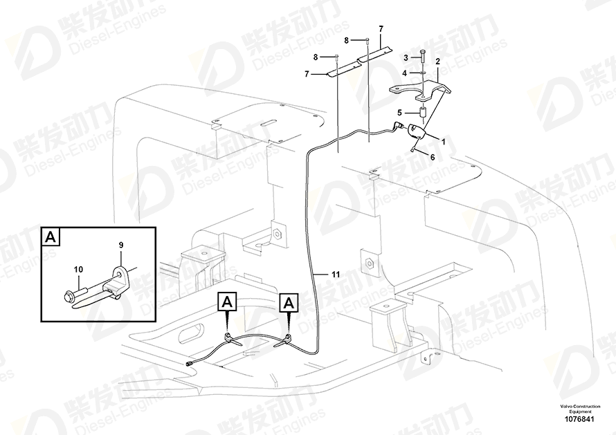VOLVO Cable harness 14670728 Drawing VOLVO Cable harness 14670728 Drawing
