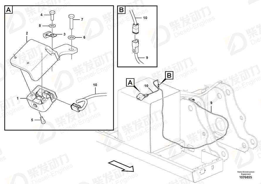 VOLVO Cable harness 14682423 Drawing
