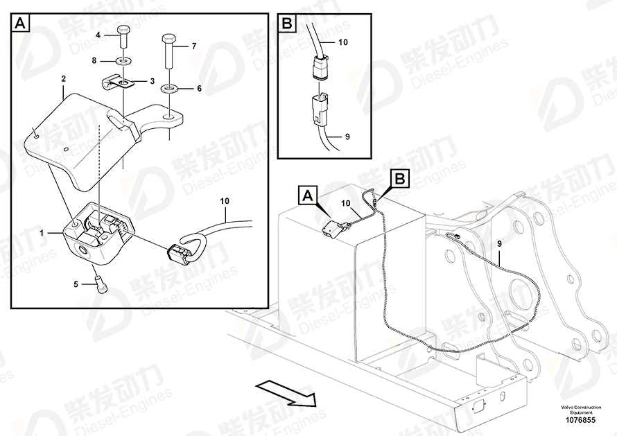 VOLVO Cable harness 14682423 Drawing VOLVO Cable harness 14682423 Drawing