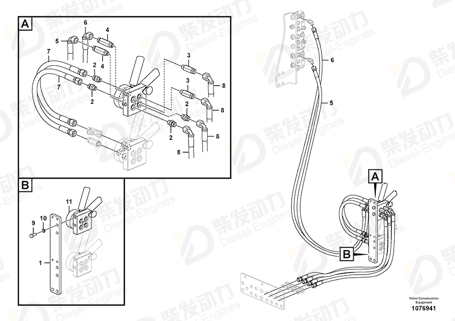 VOLVO Bracket 14686373 Drawing