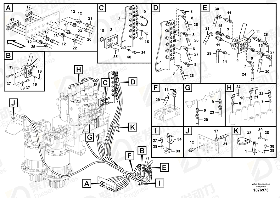 VOLVO Block 14650267 Drawing