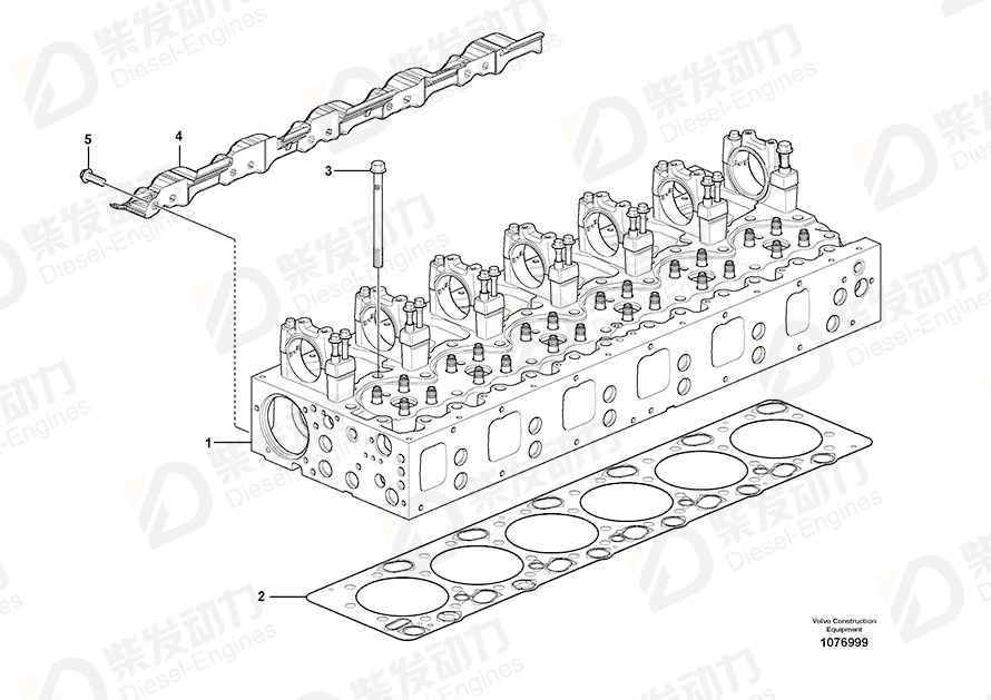 VOLVO Flange screw 984751 Drawing