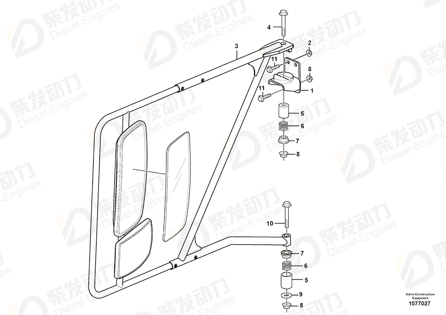 VOLVO Compression spring 11114297 Drawing