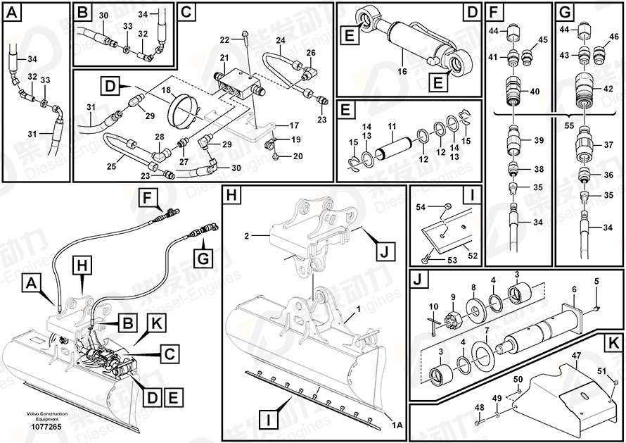 VOLVO Elbow nipple 15138114 Drawing