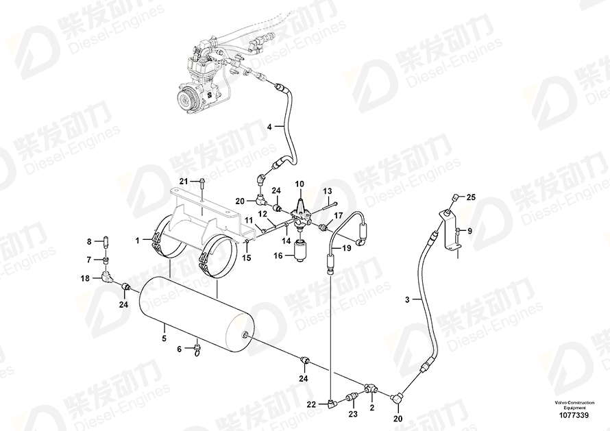VOLVO Elbow nipple 941740 Drawing VOLVO Elbow nipple 941740 Drawing