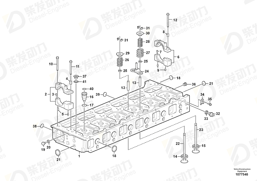 VOLVO Bearing housing 21042335 Drawing