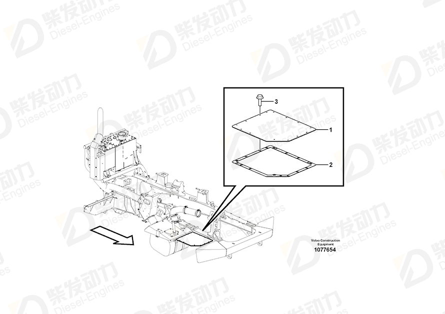 VOLVO Hatch 16884175 Drawing