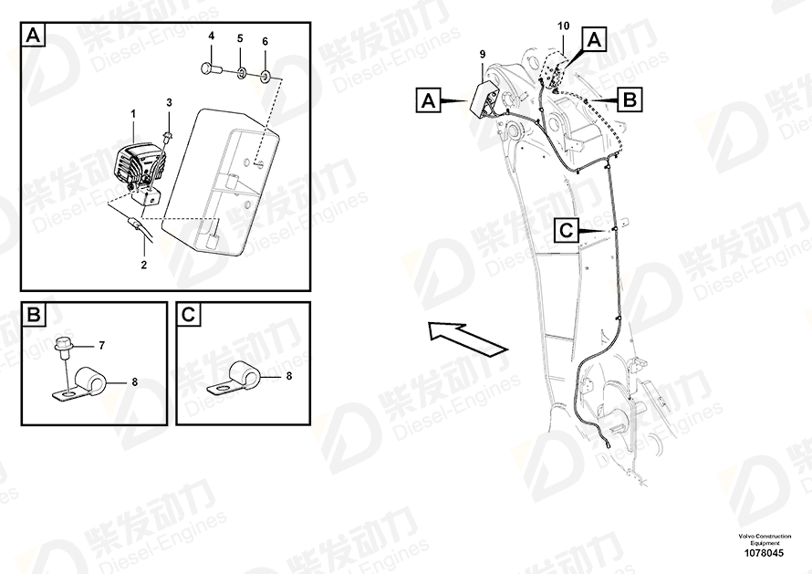 VOLVO Cable harness 14693019 Drawing VOLVO Cable harness 14693019 Drawing
