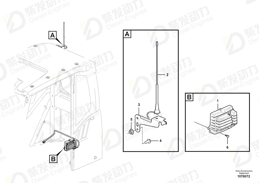 VOLVO Electronic unit 11383207 Drawing VOLVO Electronic unit 11383207 Drawing