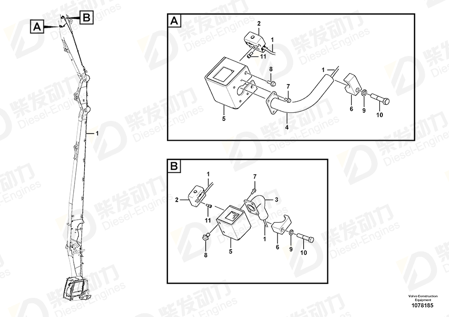 VOLVO Bracket 14688297 Drawing