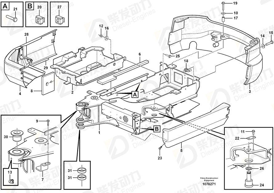 VOLVO Cage nut 11802283 Drawing