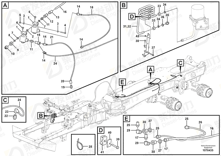 VOLVO Cooling Coil 16855476 Drawing VOLVO Cooling Coil 16855476 Drawing