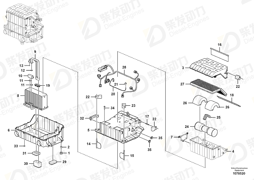 VOLVO Bracket 14640264 Drawing
