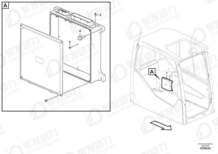 VOLVO Cross recessed screw SA9027-10302 Drawing