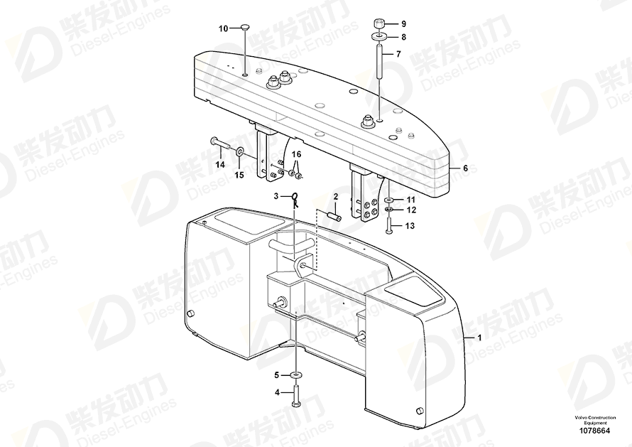 VOLVO Ball screw 14683292 Drawing VOLVO Ball screw 14683292 Drawing