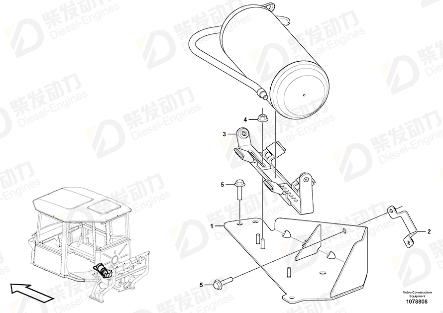 VOLVO Bracket 16885513 Drawing