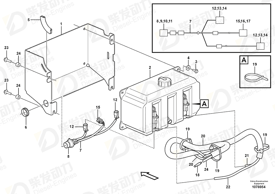 VOLVO Housing 11170257 Drawing