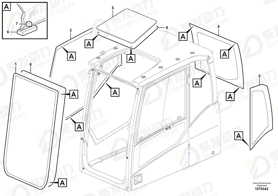 VOLVO Spacer 14641089 Drawing